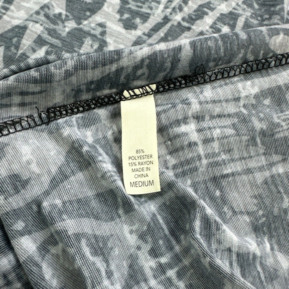 Soma Cardigan Womens Medium Waterfall Front‎ Black Grey Luxuriously Soft Boho - Picture 4 of 8